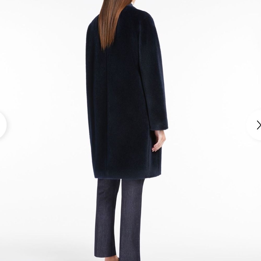 Max Mara Roseto Navy Blue Coat IT 42 US 6 - Picture 4 of 16